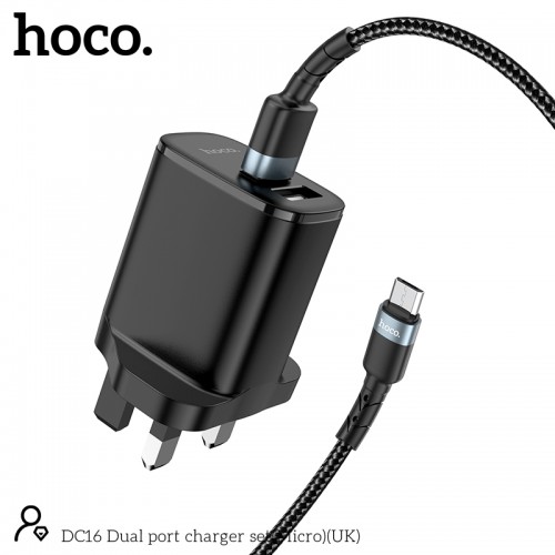 DC16 Dual Port Charger Set  (Micro)